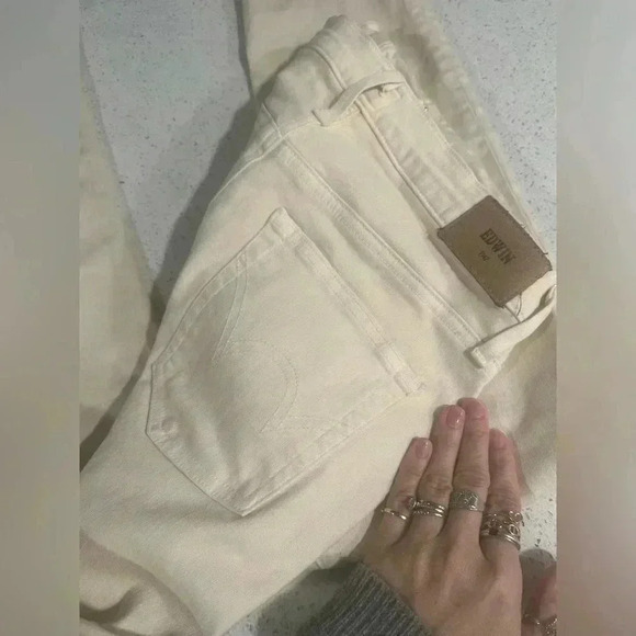 ANTHROPOLOGIE Edwin Jeans Raw Hem Size 28 EUC - Picture 4 of 7